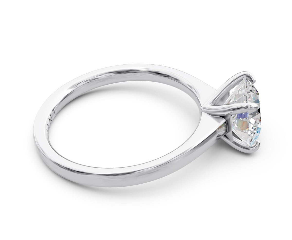 Ruby Solitaire with 2ct Round Lab Diamond