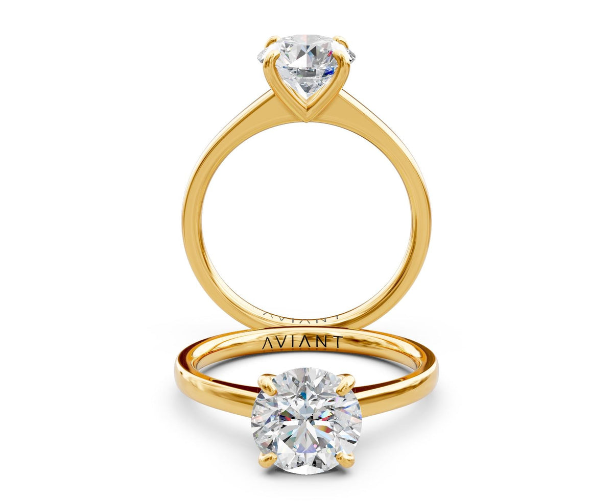Ruby Solitaire with 2ct Round Lab Diamond