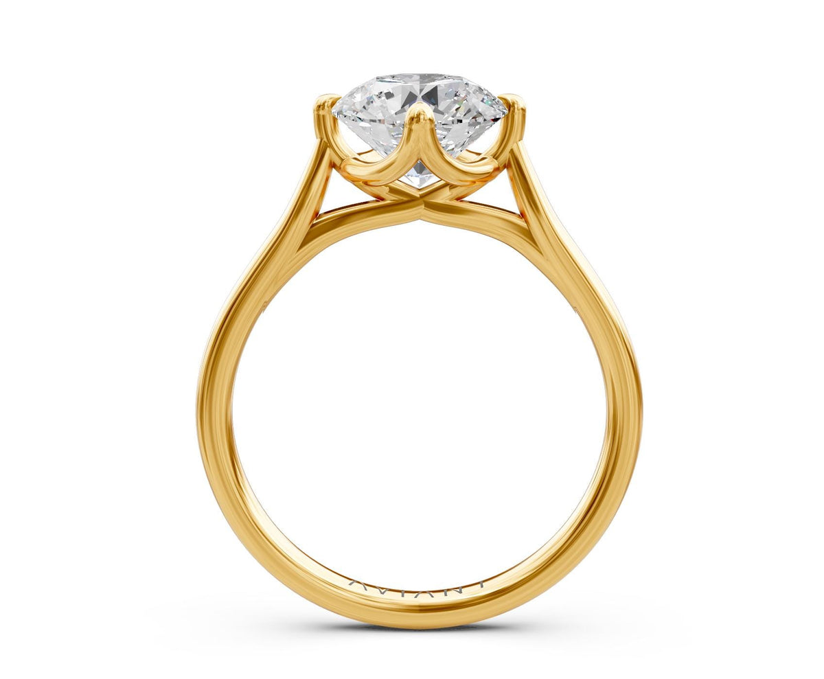 Gemma Solitaire with 3ct Round Lab Diamond