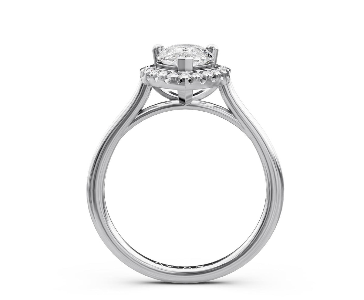 Amelia Halo with 3ct Pear Lab Diamond