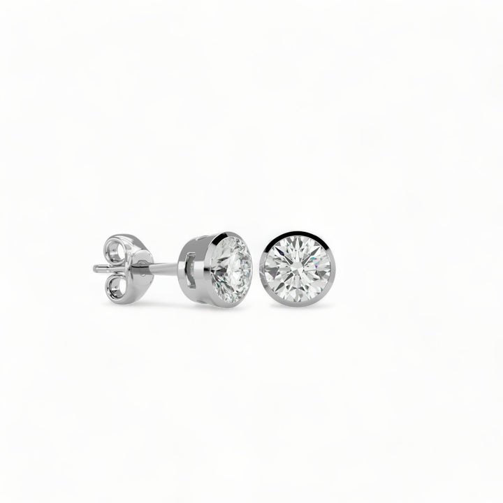 ROUND MOISSANITE STUD EARRINGS (2 CT. TW.)