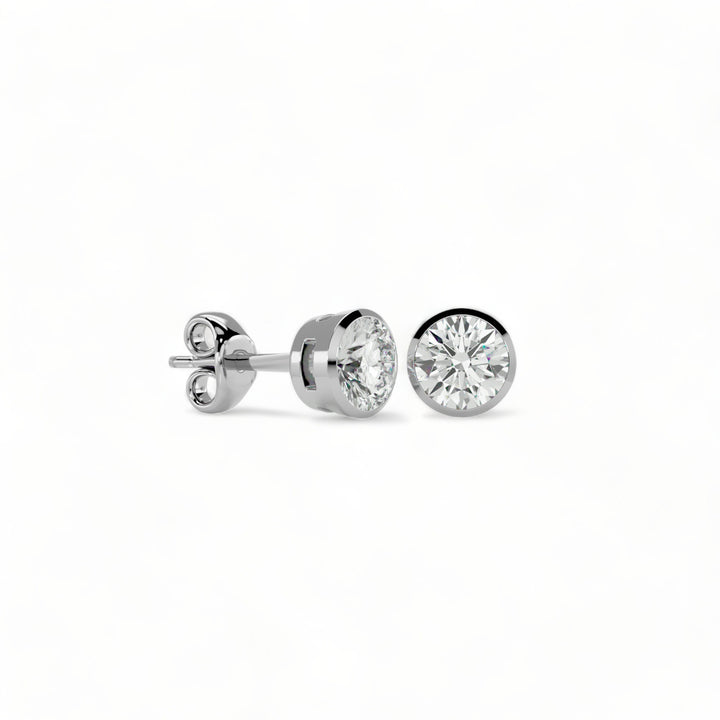 ROUND MOISSANITE STUD EARRINGS (2 CT. TW.)