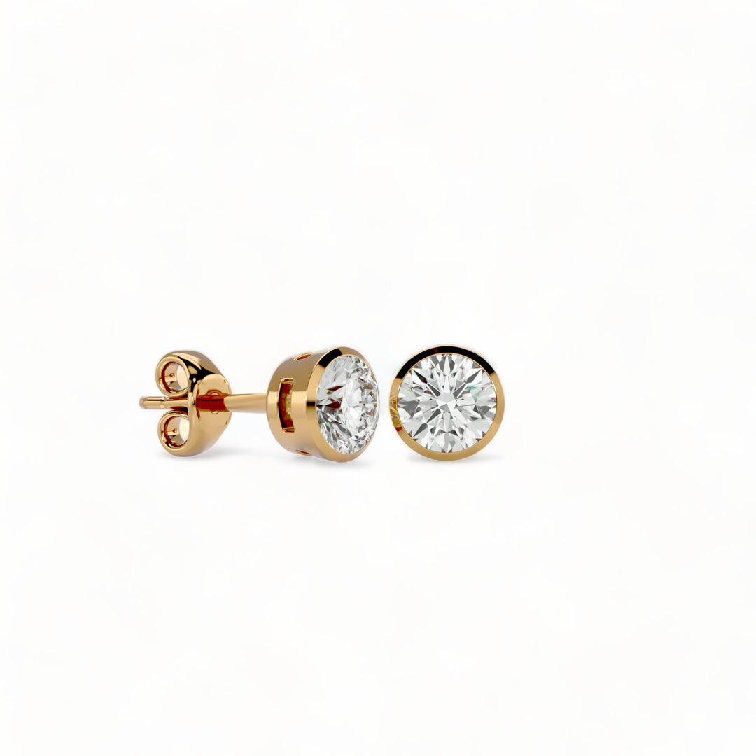 ROUND MOISSANITE STUD EARRINGS (2 CT. TW.)