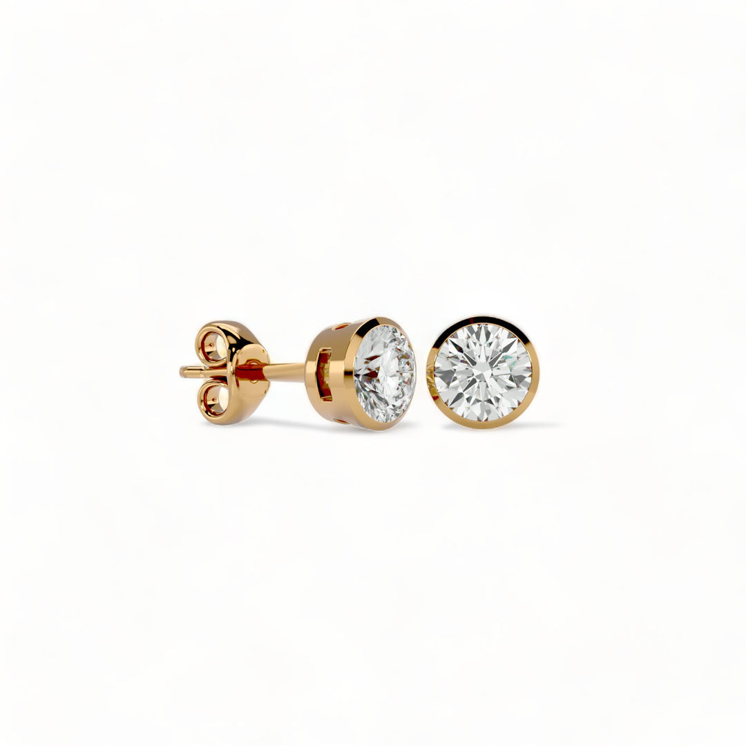 ROUND MOISSANITE STUD EARRINGS (2 CT. TW.)