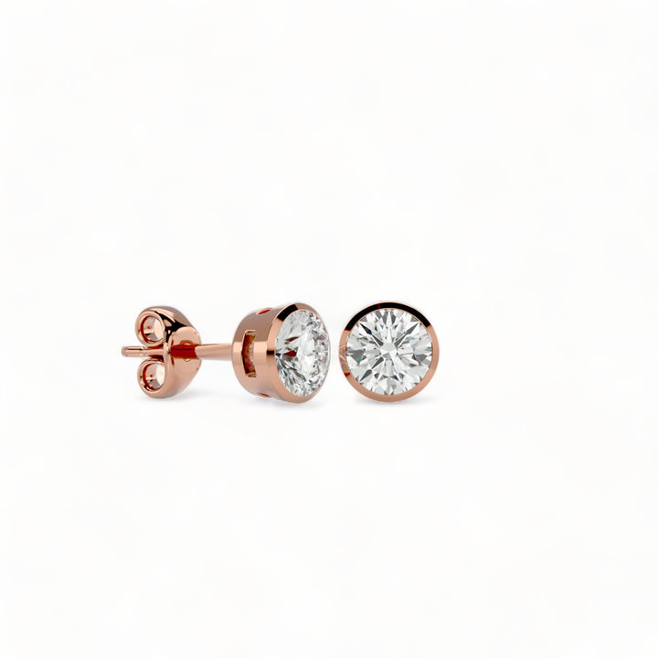 ROUND MOISSANITE STUD EARRINGS (2 CT. TW.)