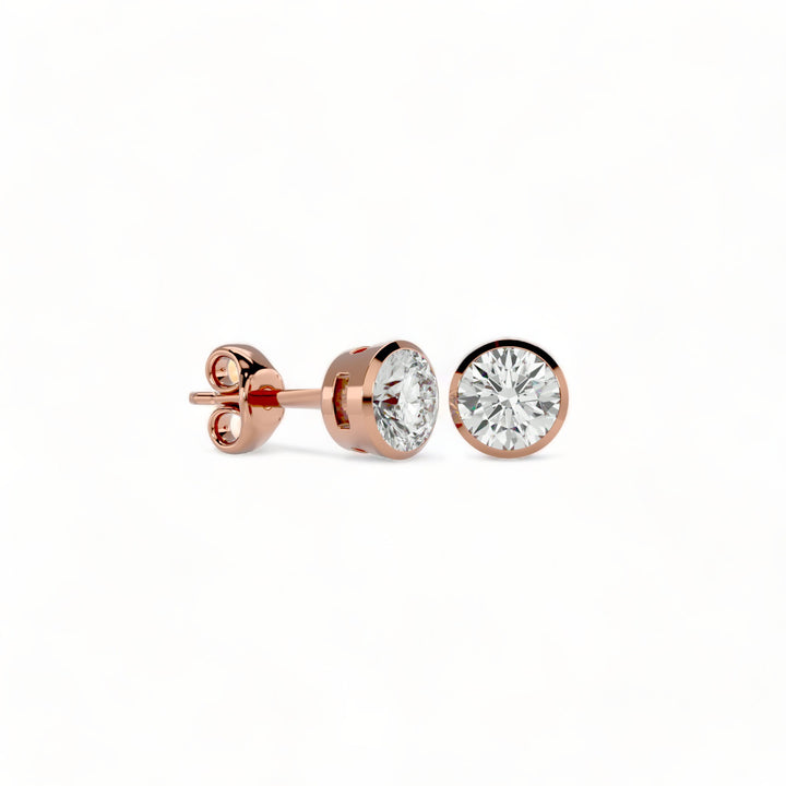 ROUND MOISSANITE STUD EARRINGS (2 CT. TW.)