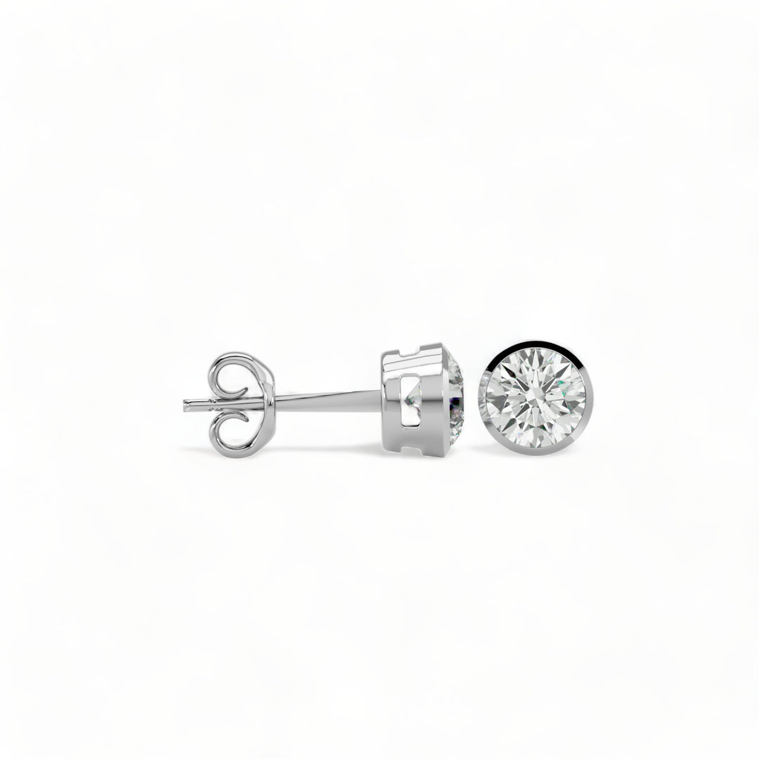 ROUND MOISSANITE STUD EARRINGS (2 CT. TW.)