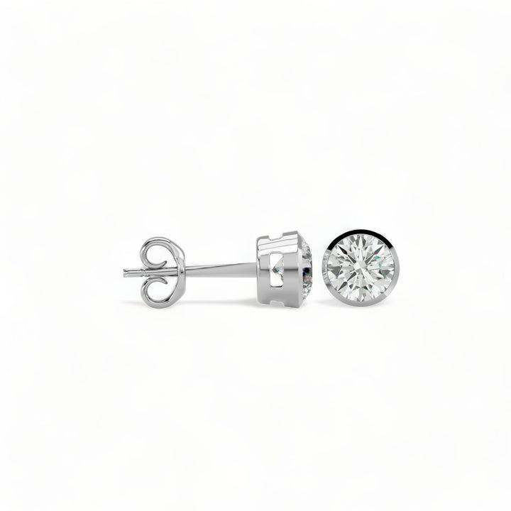 ROUND MOISSANITE STUD EARRINGS (2 CT. TW.)