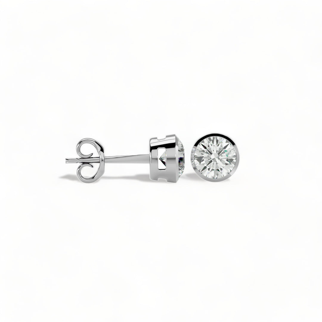 ROUND MOISSANITE STUD EARRINGS (2 CT. TW.)