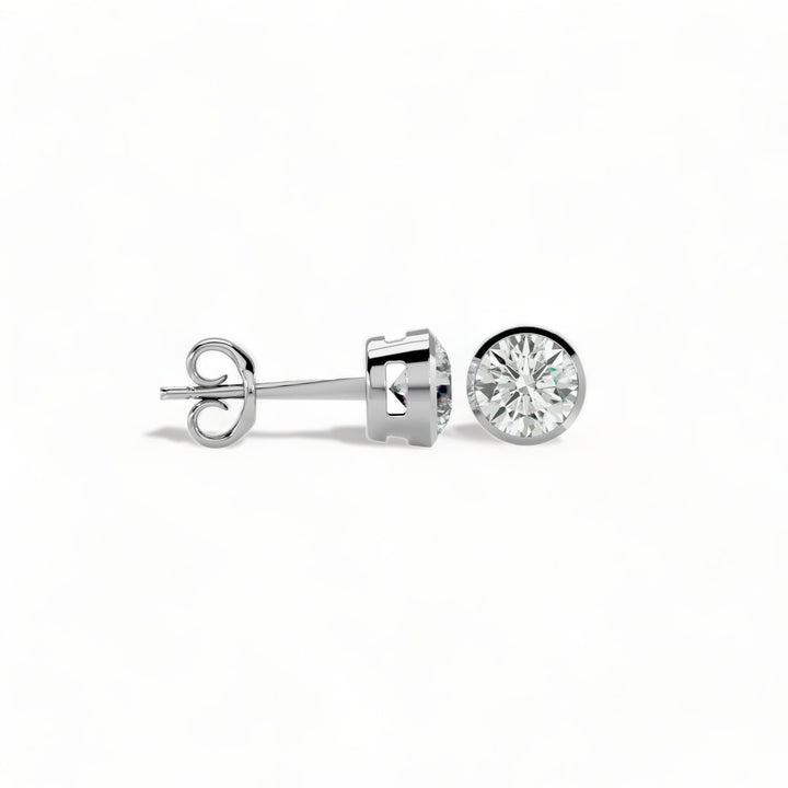 ROUND MOISSANITE STUD EARRINGS (2 CT. TW.)