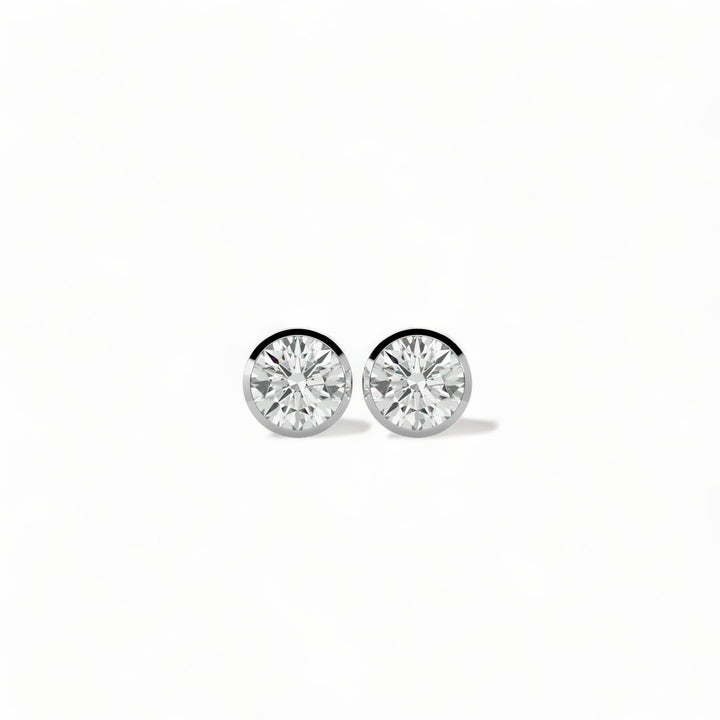 ROUND MOISSANITE STUD EARRINGS (2 CT. TW.)