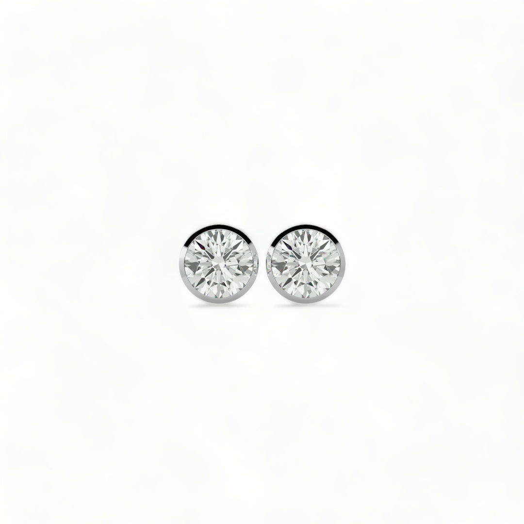 ROUND MOISSANITE STUD EARRINGS (2 CT. TW.)