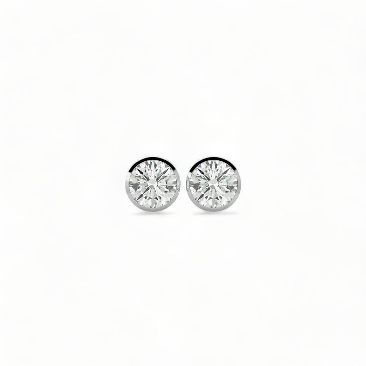 ROUND MOISSANITE STUD EARRINGS (2 CT. TW.)