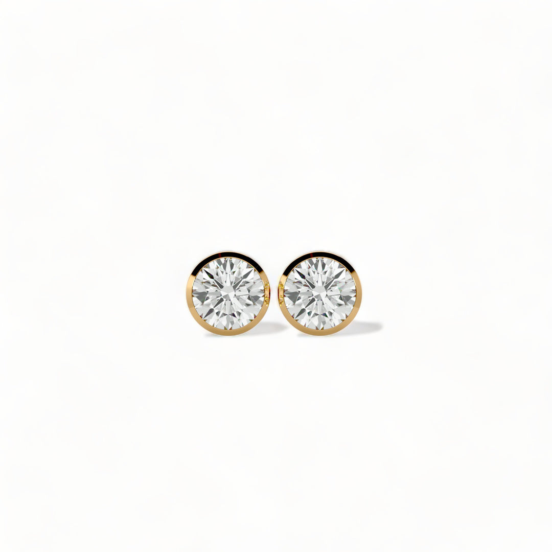 ROUND MOISSANITE STUD EARRINGS (2 CT. TW.)