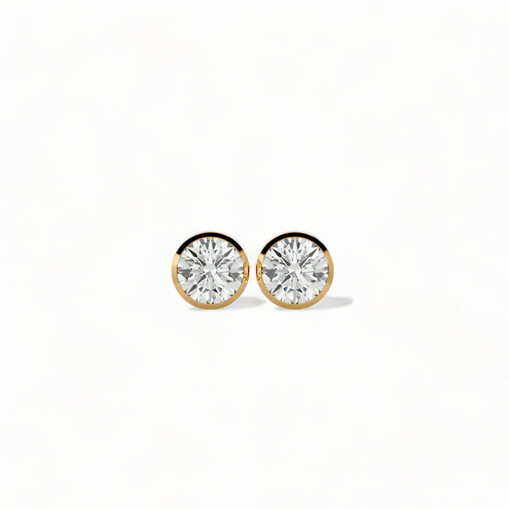 ROUND MOISSANITE STUD EARRINGS (2 CT. TW.)