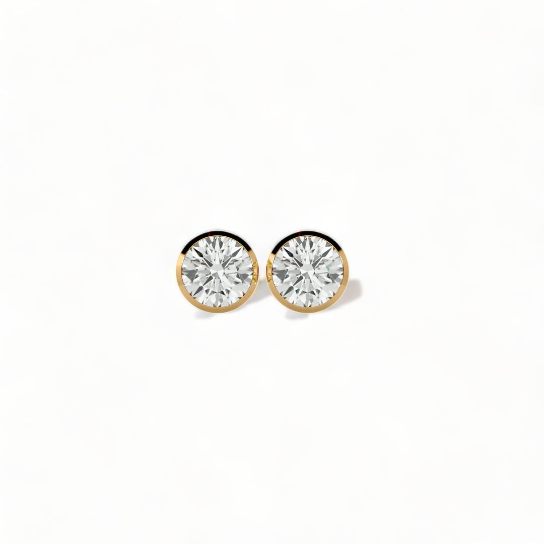 ROUND MOISSANITE STUD EARRINGS (2 CT. TW.)