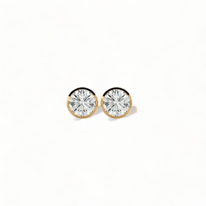ROUND MOISSANITE STUD EARRINGS (2 CT. TW.)