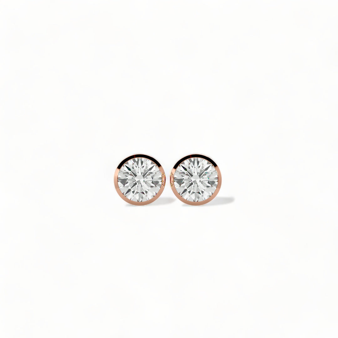 ROUND MOISSANITE STUD EARRINGS (2 CT. TW.)