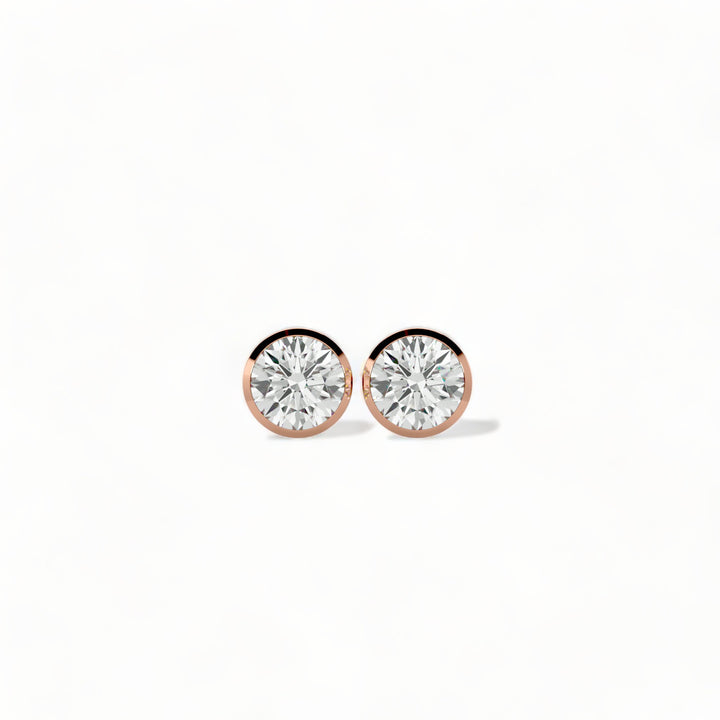ROUND MOISSANITE STUD EARRINGS (2 CT. TW.)