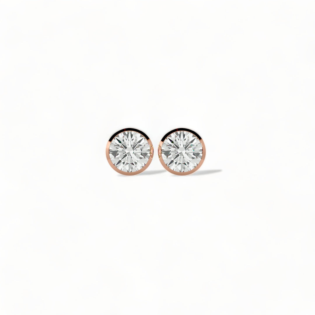 ROUND MOISSANITE STUD EARRINGS (2 CT. TW.)