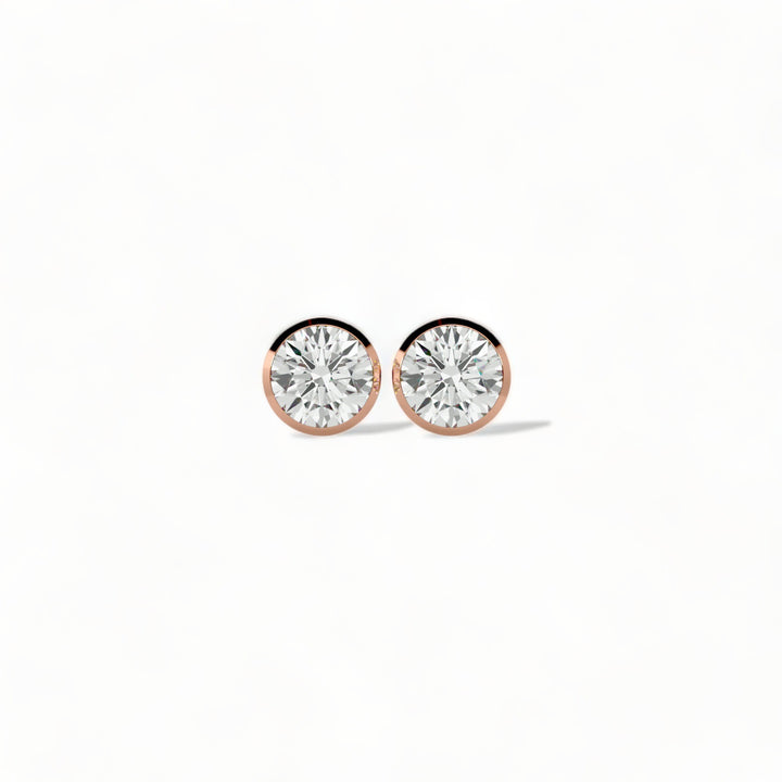 ROUND MOISSANITE STUD EARRINGS (2 CT. TW.)